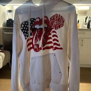 Reborn White and Red Patriotic Sweater